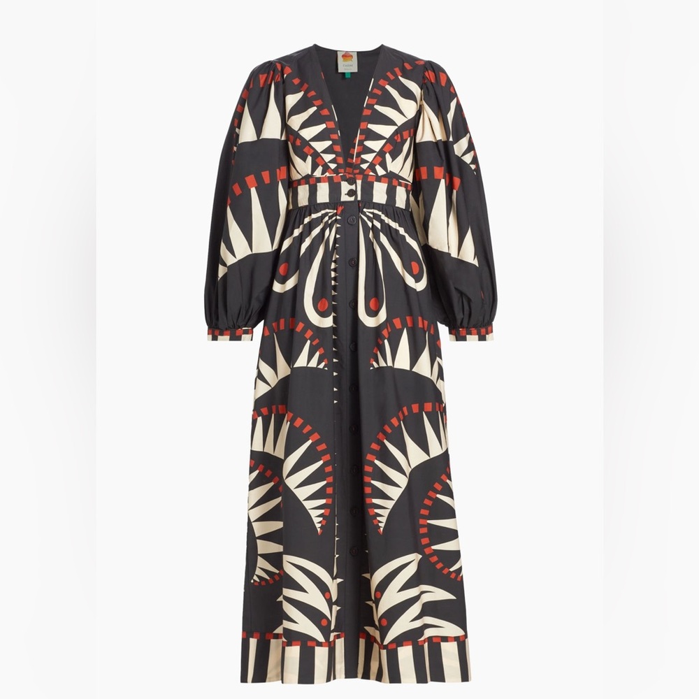 Farm rio coconut grove dress maxi nwt xxs